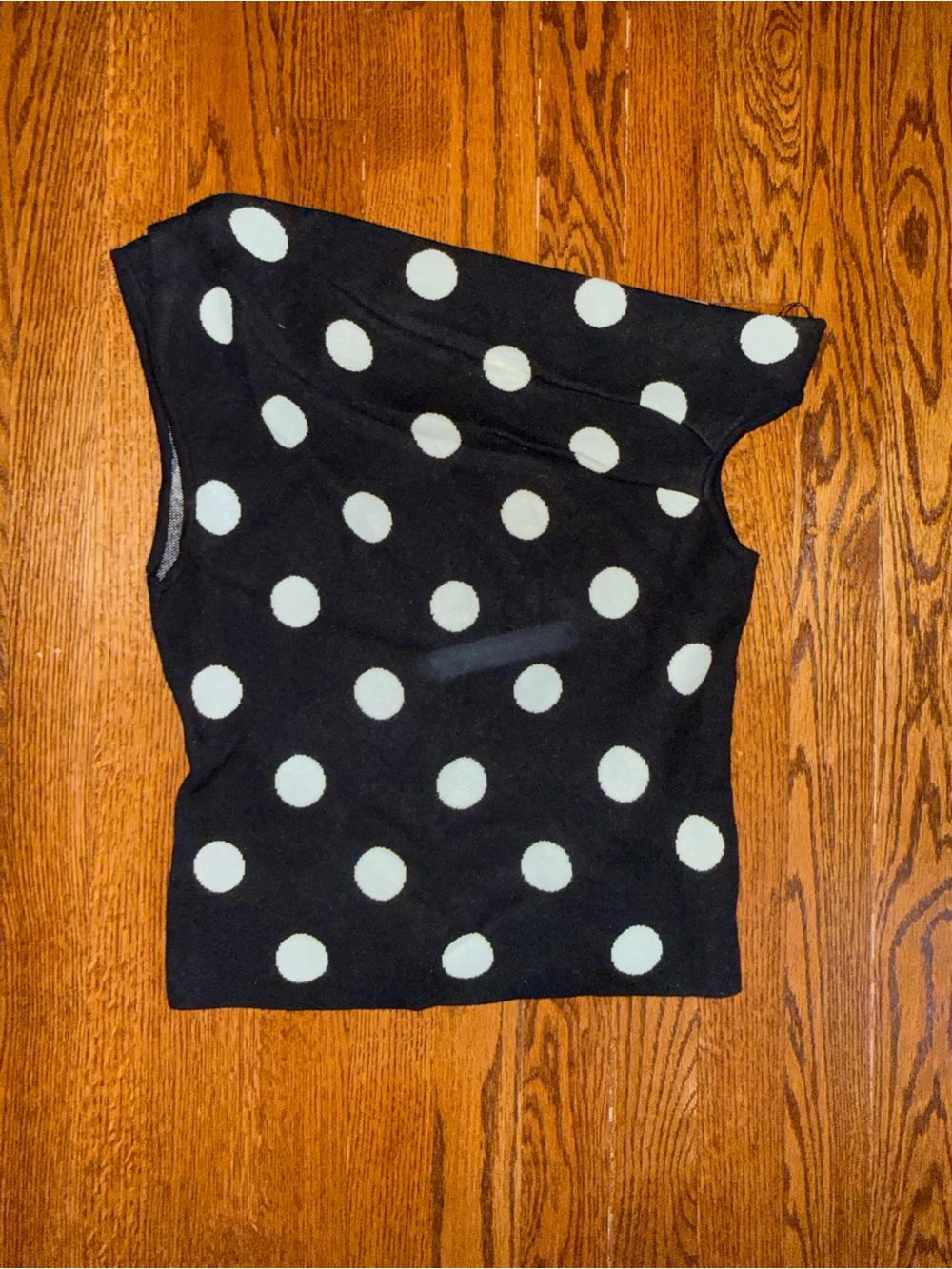 Le Lis Black and White Polka Dot Top
